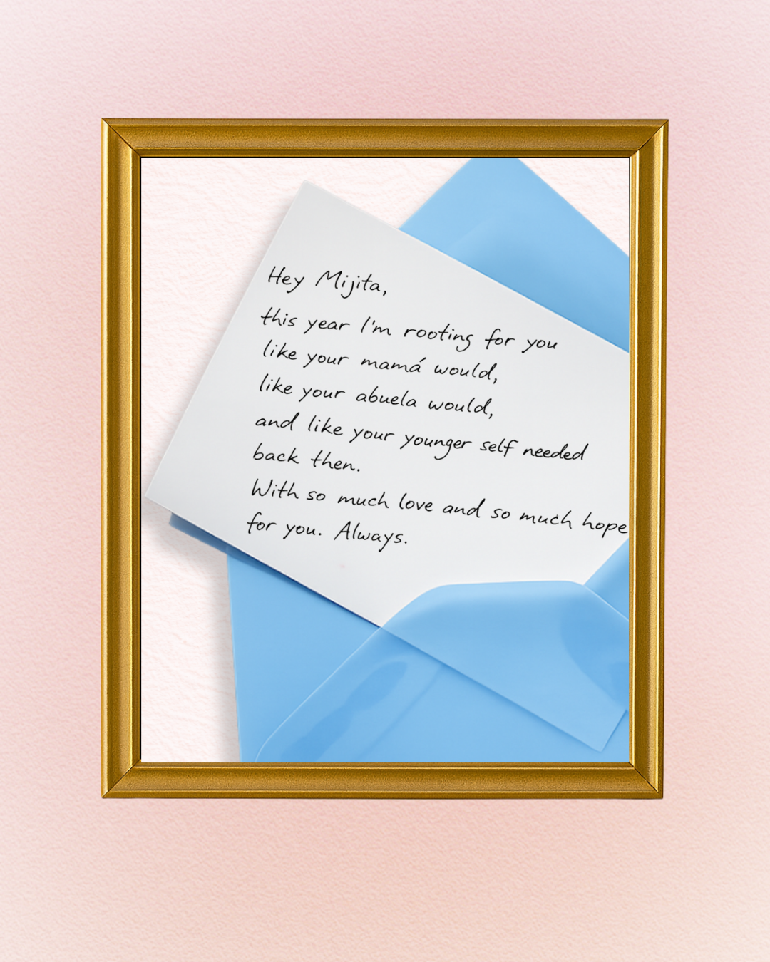 Mijas Blue Envelope 8.5x11