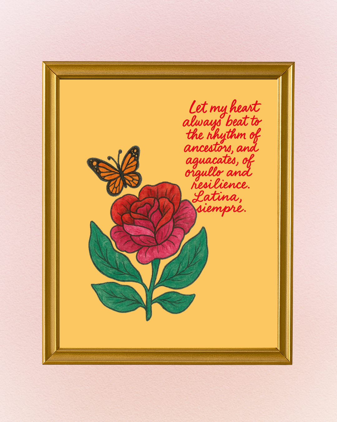 Latina Siempre Wall Art 8.5x11